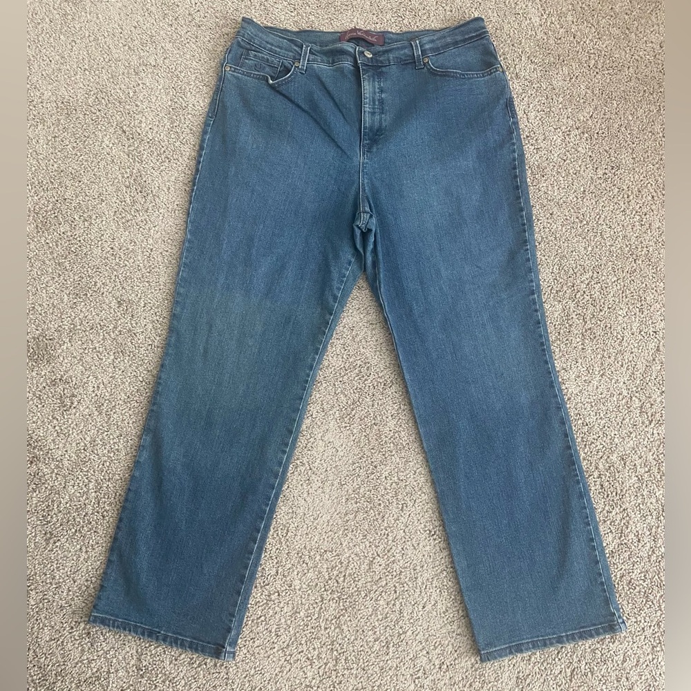 Gloria Vanderbilt Jeans Women's 18 Short Amanda Stretch Denim Blue